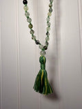 Prehnite Spiritual Tech Mala | Intuition, Healing & Inner Harmony