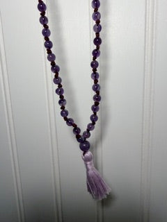 Amethyst Spiritual Tech Mala | Intuition, Protection & Inner Peace