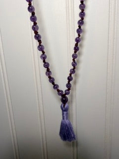 Amethyst Spiritual Tech Mala | Intuition, Protection & Inner Peace